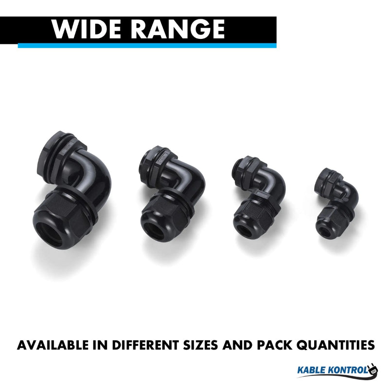 Right Angle Nylon Cable Glands - NPT Thread