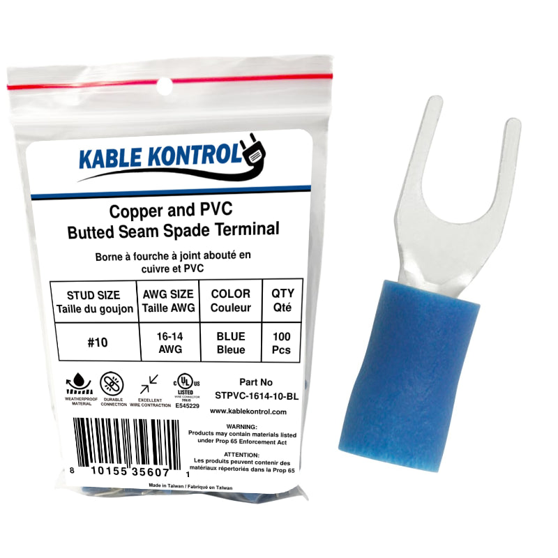 PVC Vinyl Insulated Spade Wire Terminal - Electrical Connector