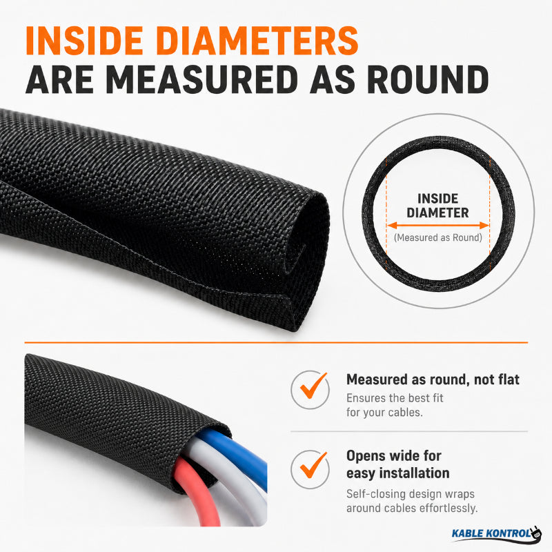 Self-Closing Woven Wrap Braided Cable Sleeving