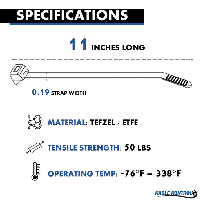 (ETFE) Tefzel Cable Ties