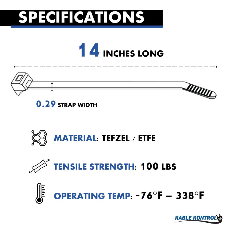 (ETFE) Tefzel Cable Ties