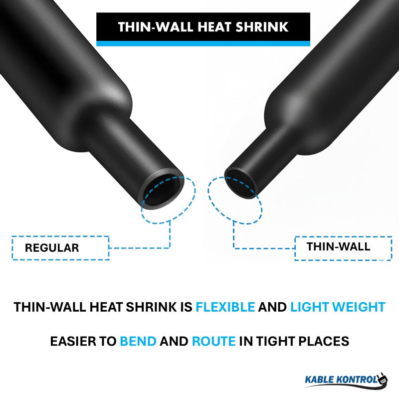 Heat Shrink Tubing - Thin Wall - Polyolefin - 2:1 Ratio