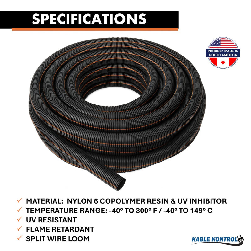 UV Rated Split Loom