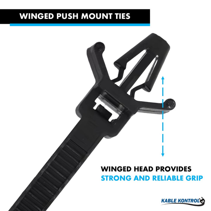 Push Mount Wing Cable Zip Ties