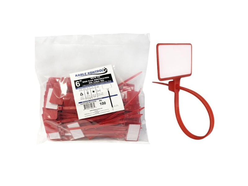 Write On Wide Flag Identification Zip Ties