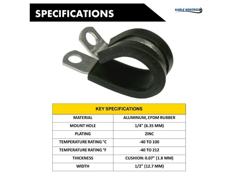 Aluminum Cable Clamps - Rubber Insulated Metal Wire Clamps