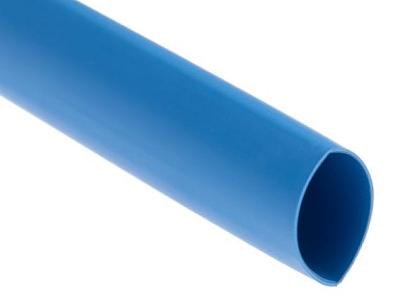 3:1 Heat Shrink Tubing - Dual Wall Adhesive Lined Polyolefin - 1/2" Inside Diameter - 4' Long Stick - Blue