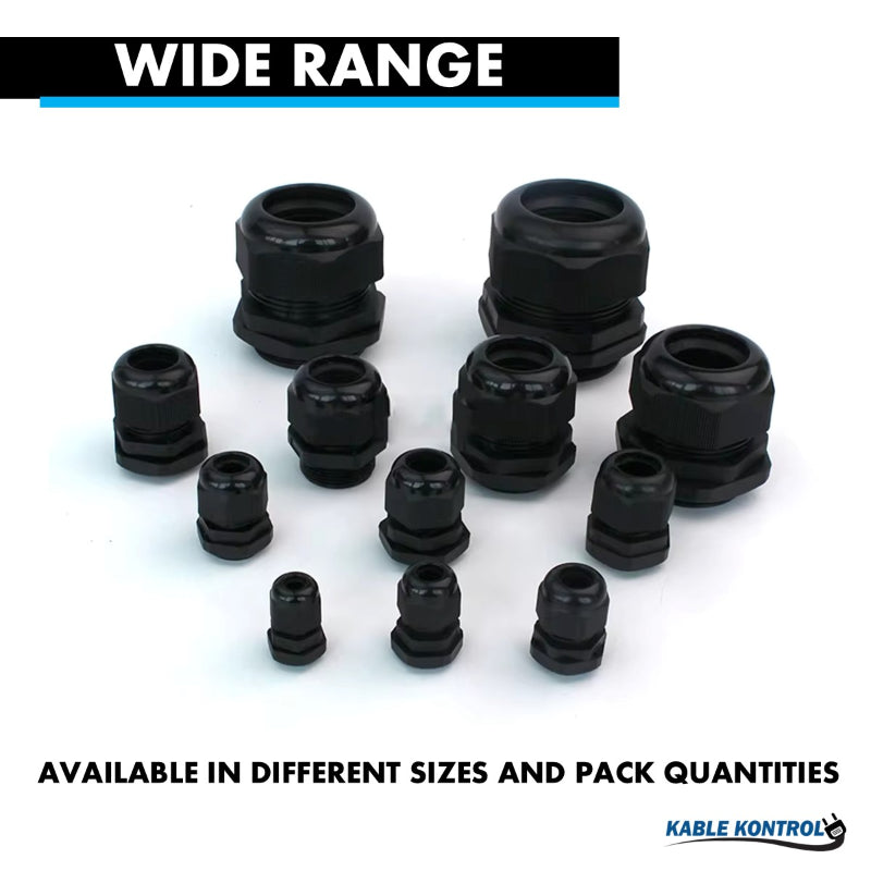 Straight Nylon Cable Glands - PG Thread