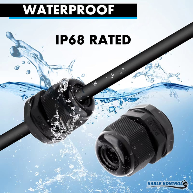 Straight Nylon Cable Glands - NPT Thread