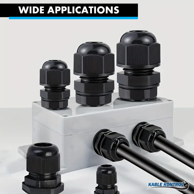 Straight Nylon Cable Glands - PG Thread