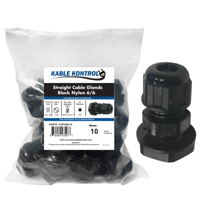 Straight Nylon Cable Glands - PG