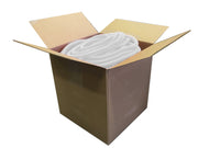 White split wire loom tubing in a box