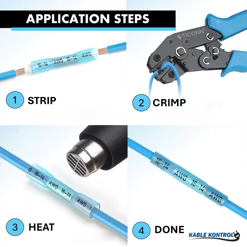Heat Shrink Butt Splice Connector - Insulated