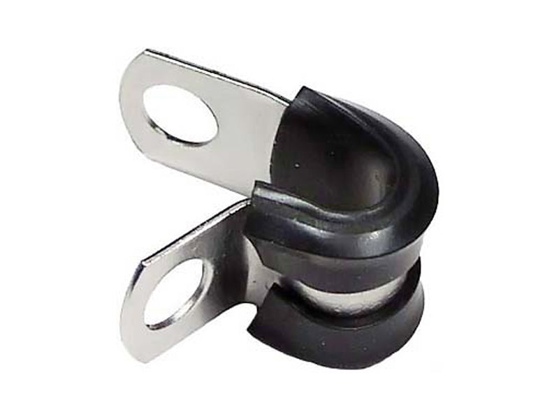 Stainless Steel Cable Clamps - Rubber Insulated