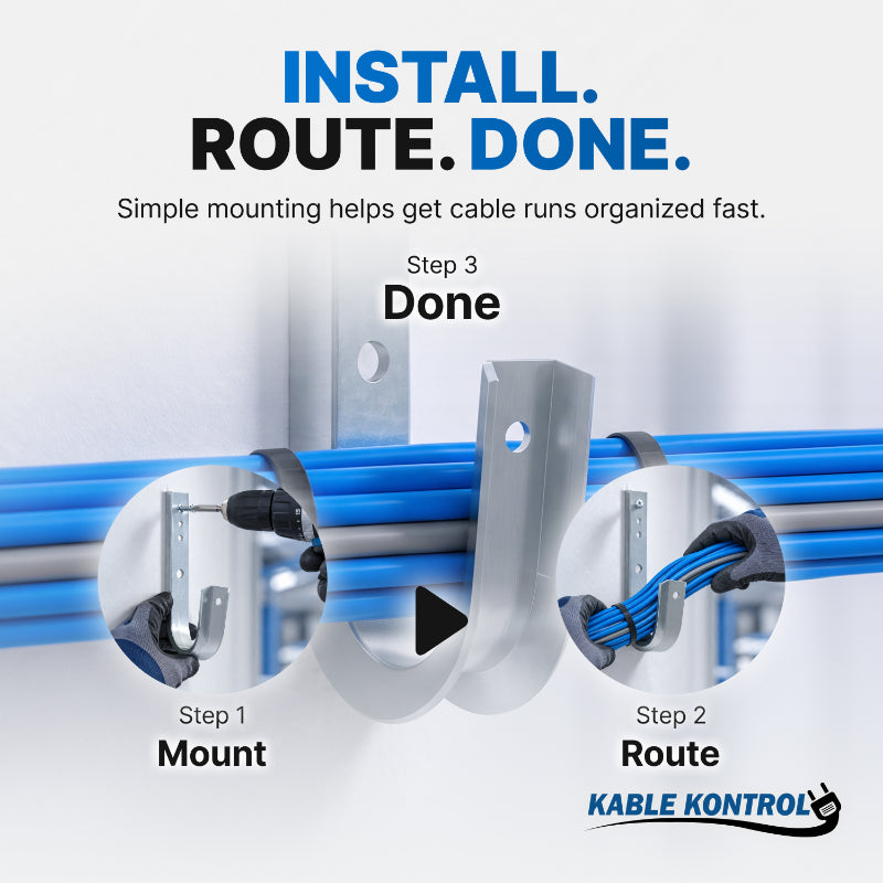 J Hook - Cable Management - Zinc Platted Steel