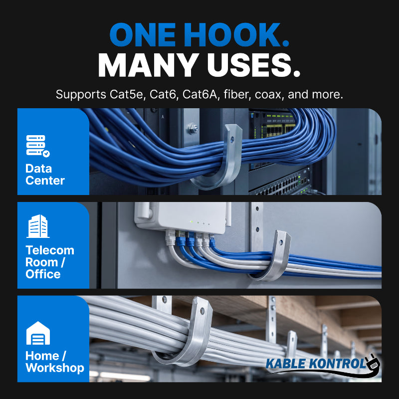 J Hook - Cable Management - Zinc Platted Steel