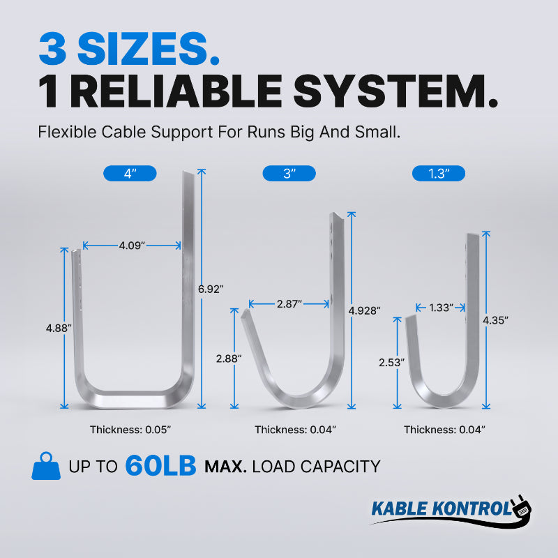 J Hook - Cable Management - Zinc Platted Steel
