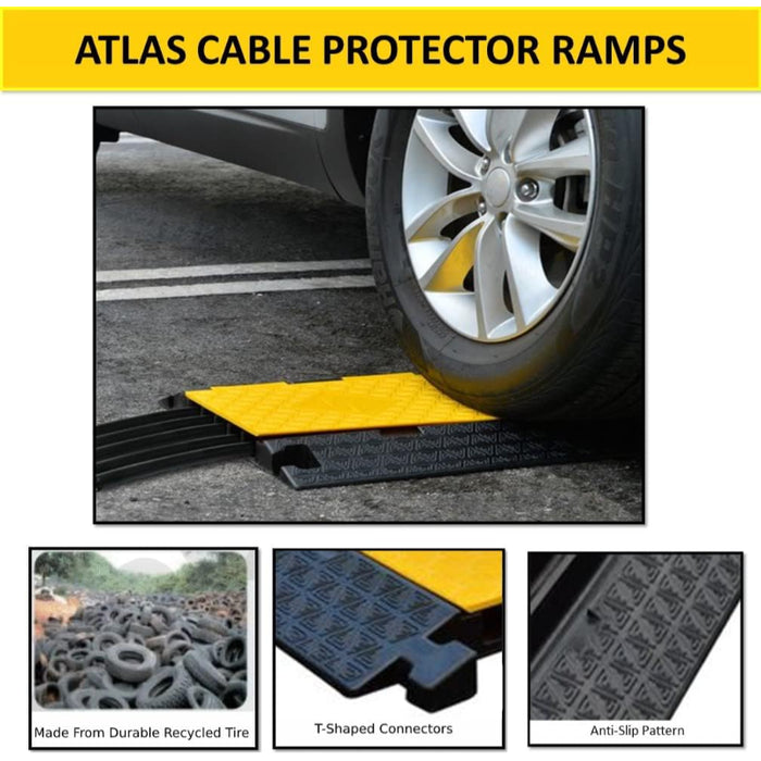 ATLAS Rubber Cable Protector - 3 Channels - CP9973