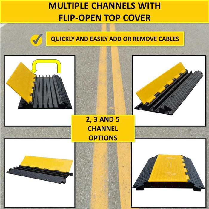 ATLAS Rubber Cable Protector - 2 Channels - CP9972