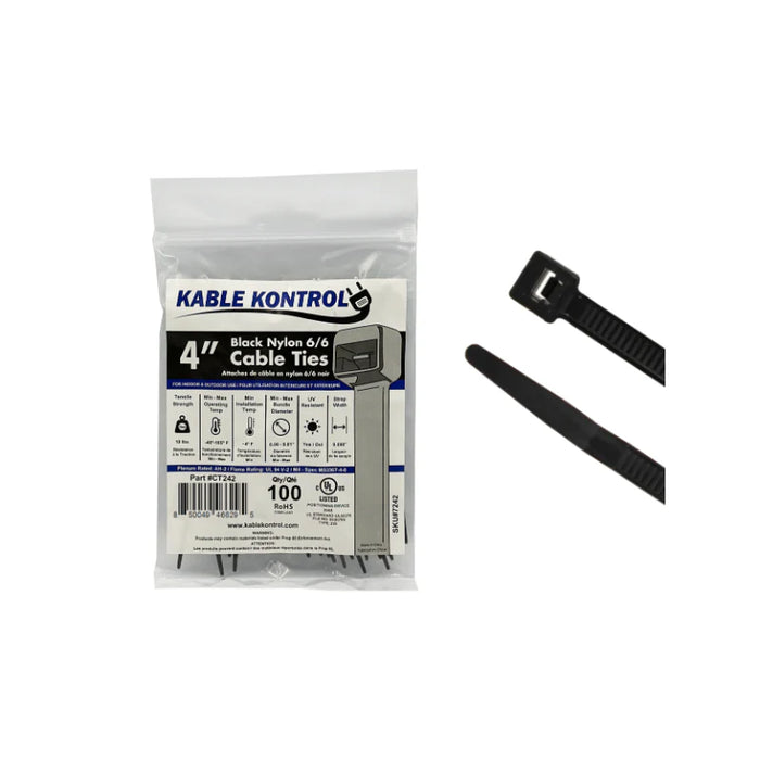 Black Cable Ties - UV Resistant