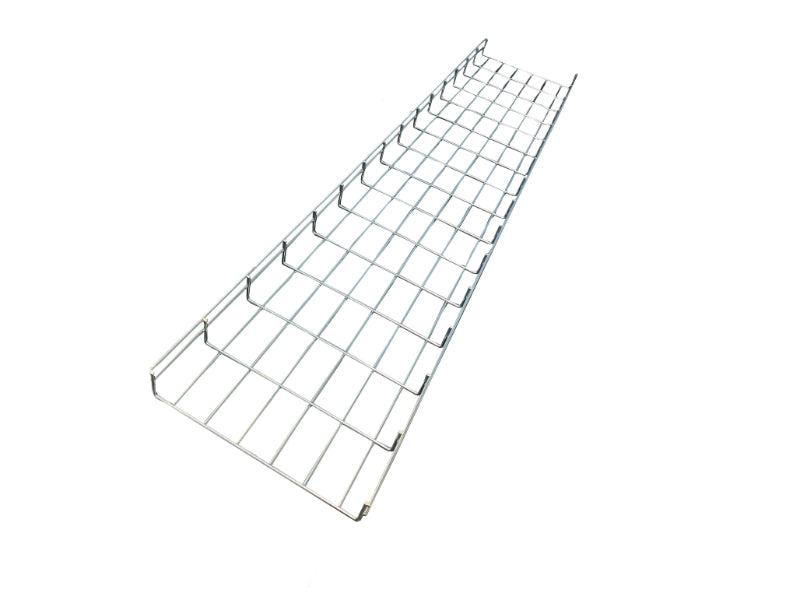 Wire Mesh Cable Tray Straight Section - 304 Stainless Steel - 18" W x 120" L x 2" H
