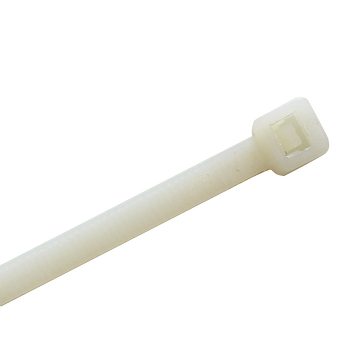 Clear Zip Ties - 14" Inch Long - Natural Nylon - 50 Lbs Tensile Strength - 100 pc