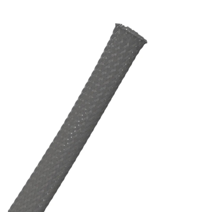 Expandable PET Braided Cable Sleeving - Platinum Gray