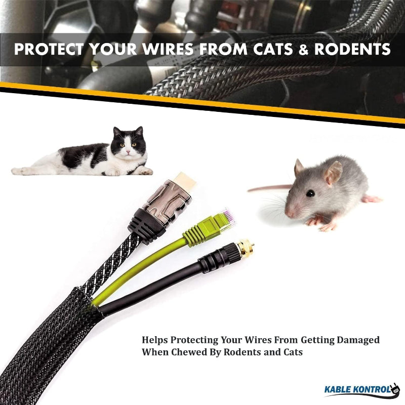 Flame Retardant Expandable PET Braided Cable Sleeving
