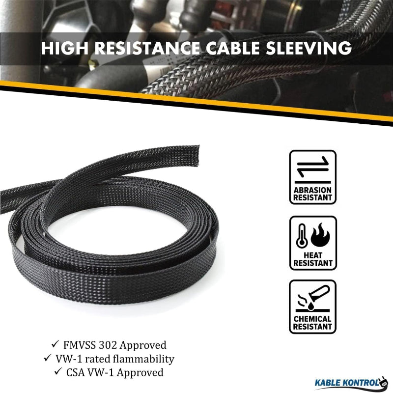 Flame Retardant Expandable PET Braided Cable Sleeving