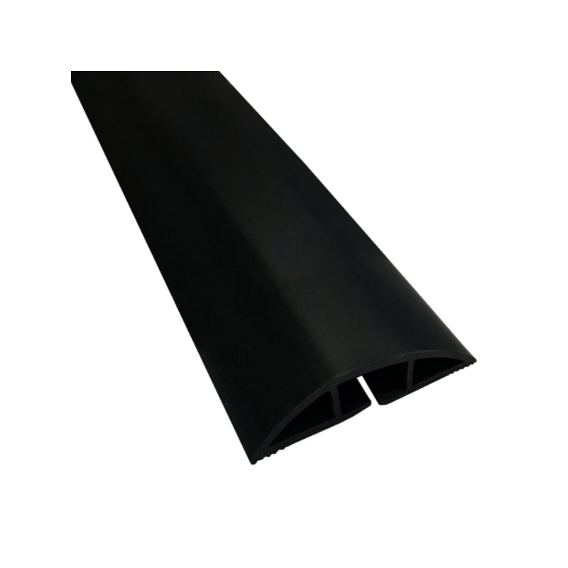 PVC Floor Cord Cover Kit 6' Long Black — KABLE KONTROL