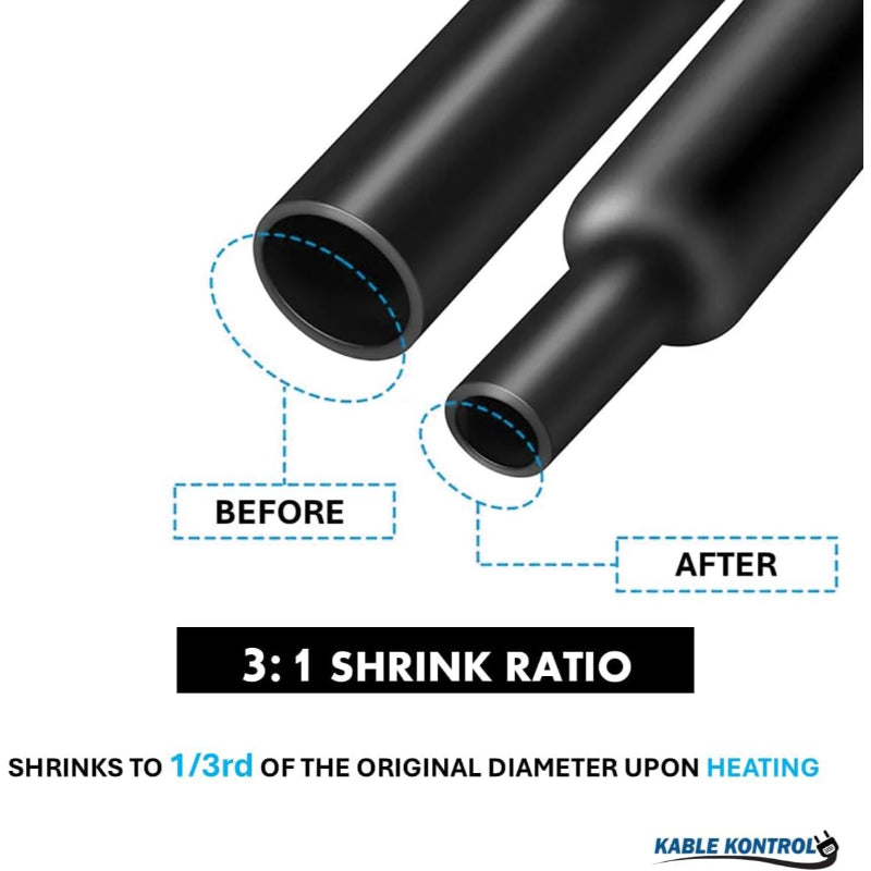 Heat Shrink Tubing - Dual Wall - Polyolefin - 3:1 Ratio