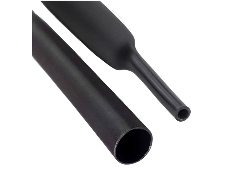 4:1 Polyolefin Heat Shrink Tubing - 1-1/2" Inside Dia - Single Wall - 4 Ft Stick - Black