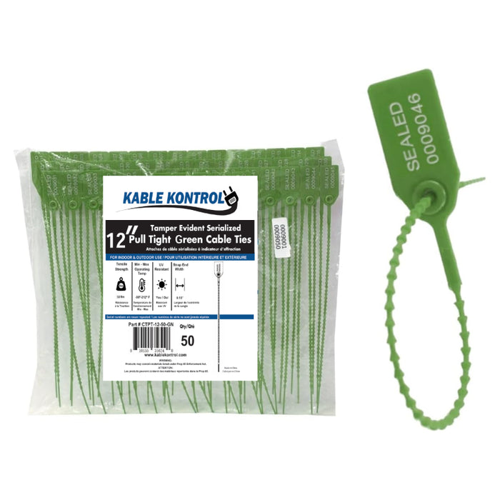 Pull Tight Identification & Serialized / Numbered Zip Ties