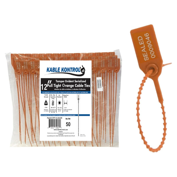 Pull Tight Identification & Serialized / Numbered Zip Ties
