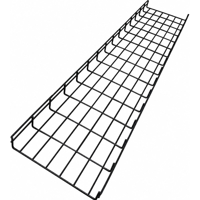 Wire Mesh Cable Tray Black Coated