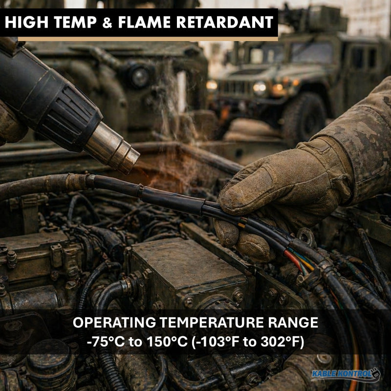 Diesel & Fuel Resistant Heat Shrink Tubing - Polyolefin - 2:1 Ratio