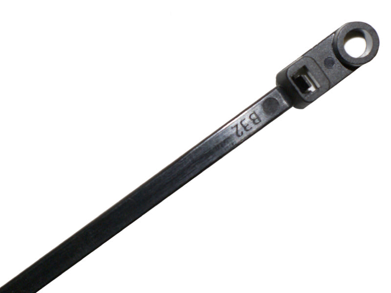 11" Long Screw Mount Cable Ties - 50 Lb Tensile Strength - 100 Pack - Black