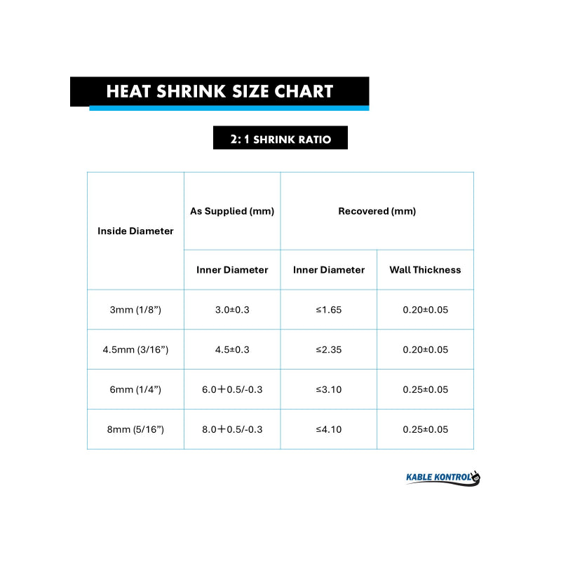 PTFE Teflon Heat Shrink Tubing 4:1