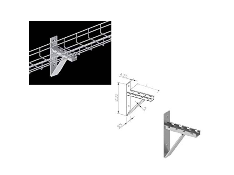 Cable Tray Cantilever Wall Mount Bracket