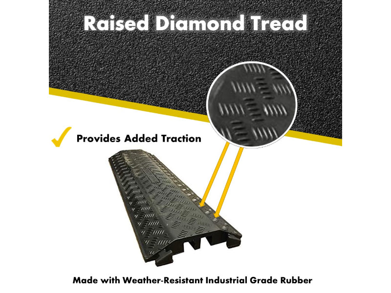 Rubber Drop Over Cable Covers - 2 Channel Extra Large - FCC9801