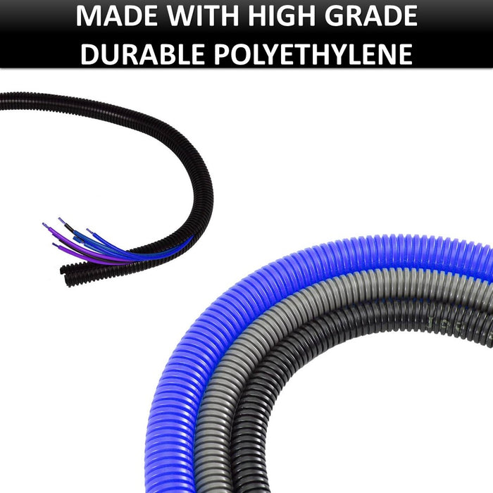 Convoluted Split Wire Loom Tubing - Polyethylene — KABLE KONTROL