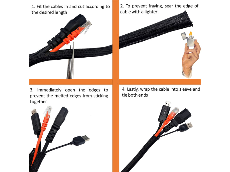 Wrap Around Cable Sleeving