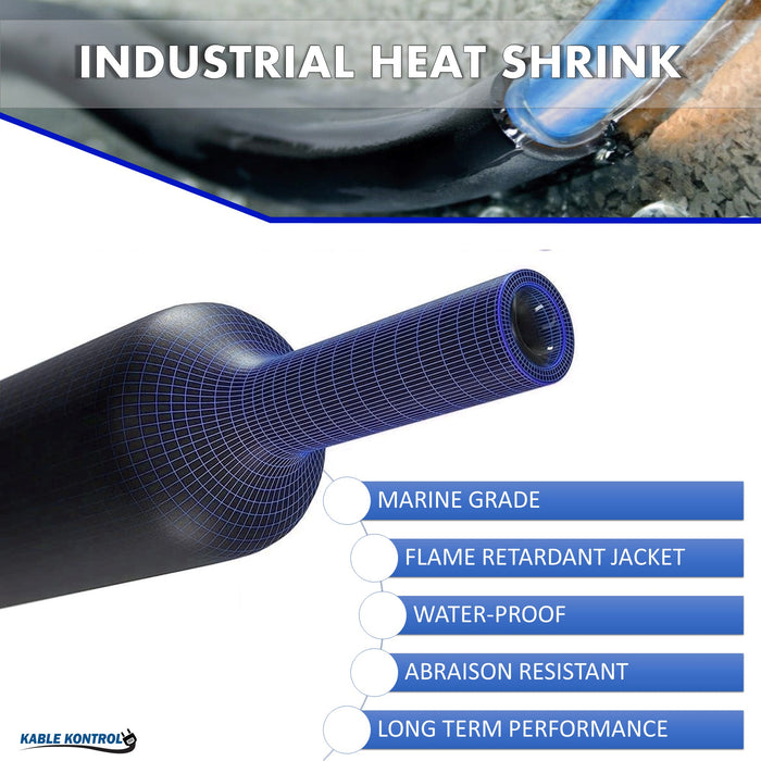 3:1 Adhesive Lined Dual Wall Heat Shrink Tubing - 50 Foot Spool