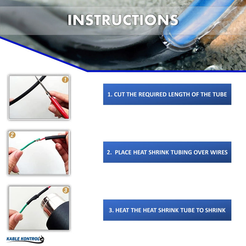 Heat Shrink Tubing - Dual Wall Adhesive Lined - Polyolefin - 3:1 Ratio