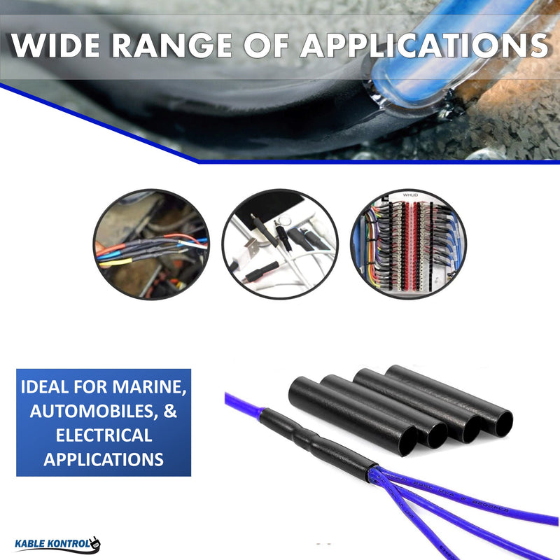 Heat Shrink Tubing - Dual Wall Adhesive Lined - Polyolefin - 3:1 Ratio