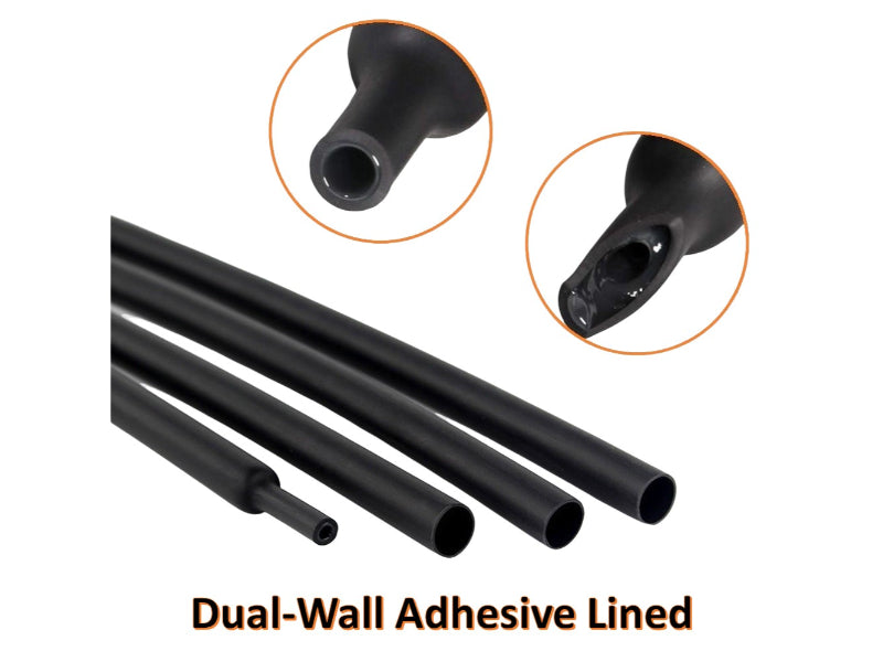 Heat Shrink Tubing - Dual Wall - Polyolefin - 3:1 Ratio