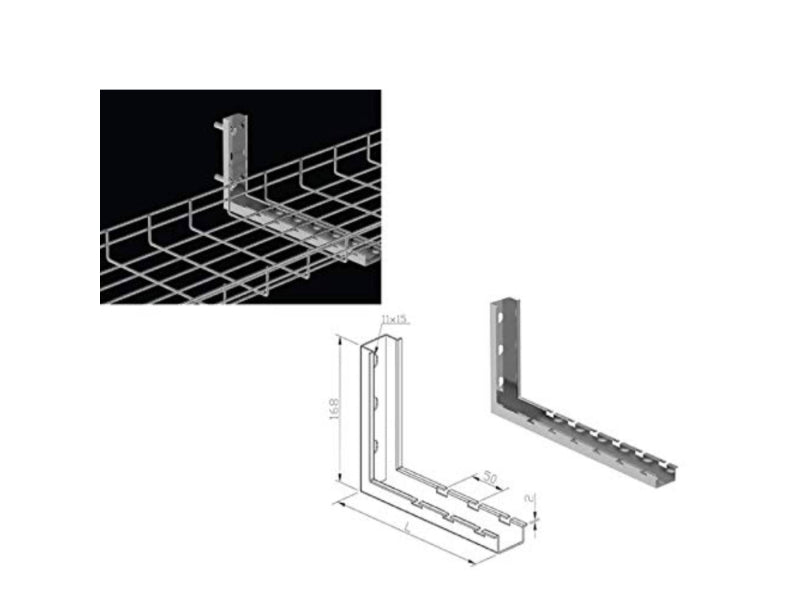 Cable Tray L-Shaped Wall Bracket