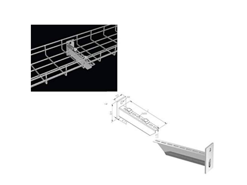 Cable Tray Reinforced Wall Bracket