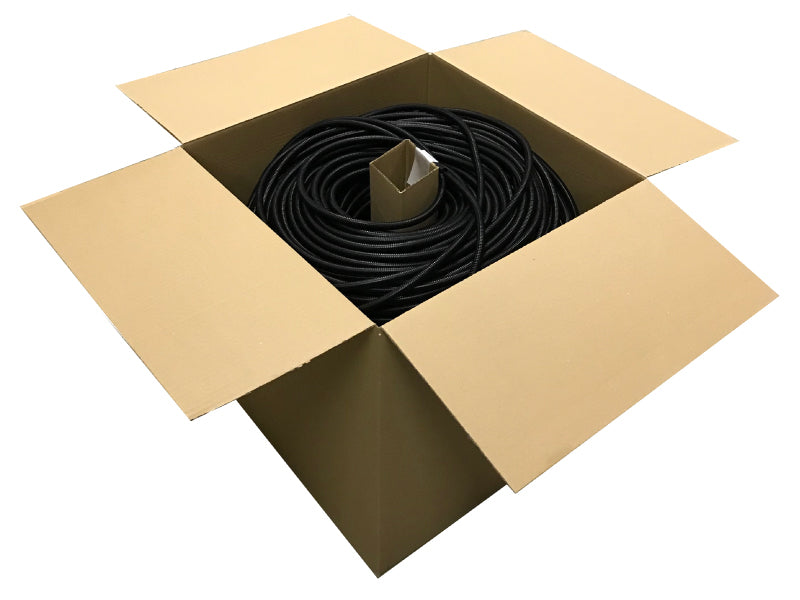 Polypropylene Flame Retardant Wire Loom Tubing - Split - 1/4" Inside Diameter - Black - 3200' Length