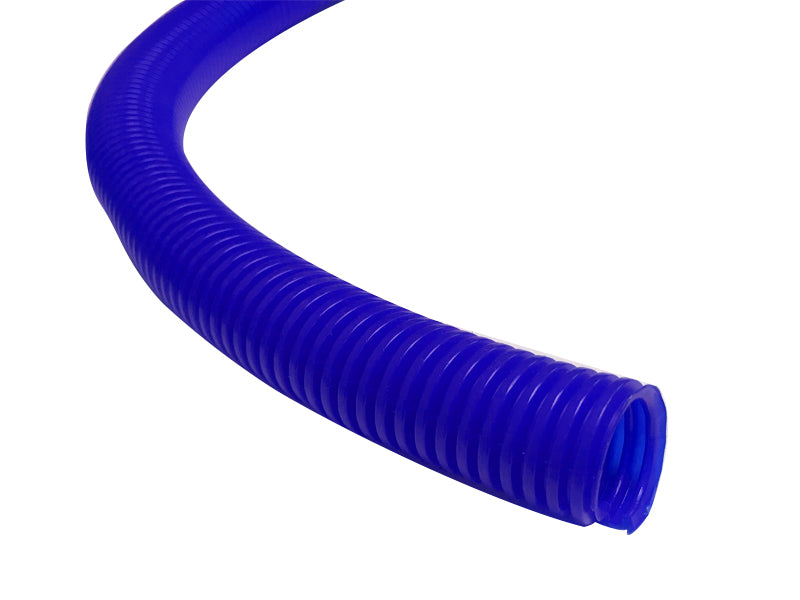 Blue split wire loom tubing per foot